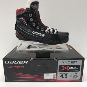 Junior Bauer vapor x900 Extra Wide Width Size 4.5 Hockey Goalie Skates