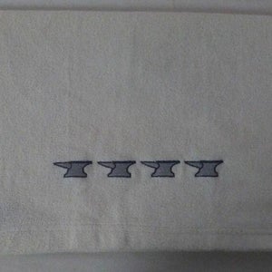 TP Mills Anvil Towel (White, 42" x 17", AME) Golf NEW