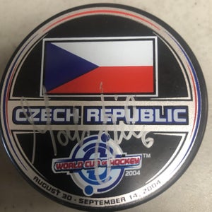 World Cup of Hockey 2004 Autographed Puck