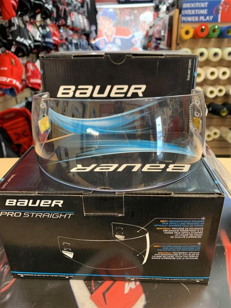 Bauer Pro straight Visor Medium Size Senior Double screws