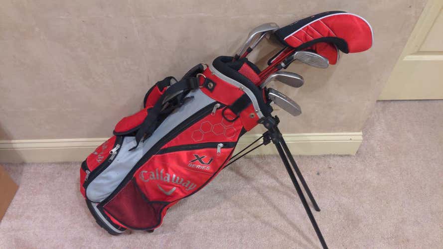 Used Junior Callaway Right Handed XJ Series Clubs (Full Set) Regular Flex 7 Pieces