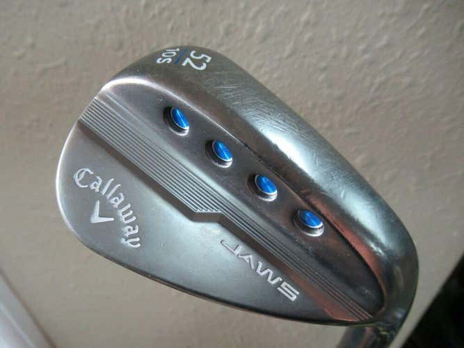 GREY CALLAWAY JAWS 52* GAP WEDGE DYNAMIC GOLD 105g S300 STIFF STEEL NEW GRIP