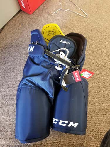 Blue New Senior Large CCM Tacks 9040 Hockey Pants