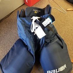 Blue New Senior Large Bauer Supreme S27 Hockey Pants