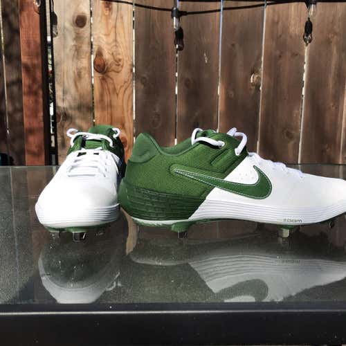 White & Green Nike Alpha Huarache Elite Sz. 12 Men’s