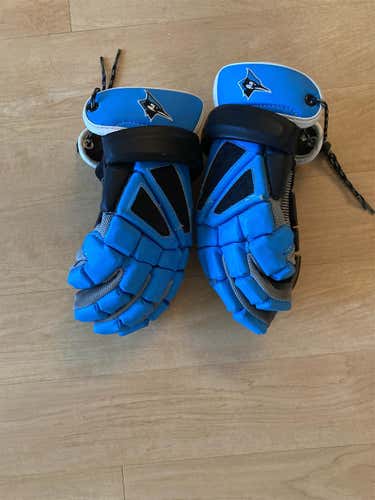 Blue Used Goalie STX Cell II 13" Lacrosse Gloves