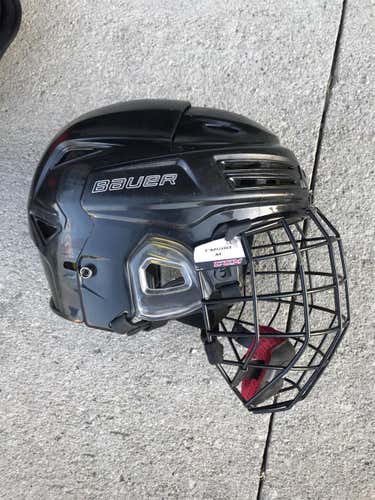 Used Black Bauer Re-Act 200 Helmet Cage Combo