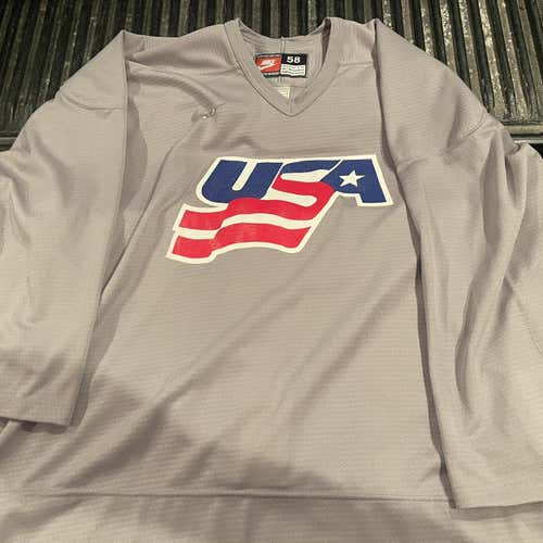 Gray Adult Goalie Cut Nike Pro Stock Jersey