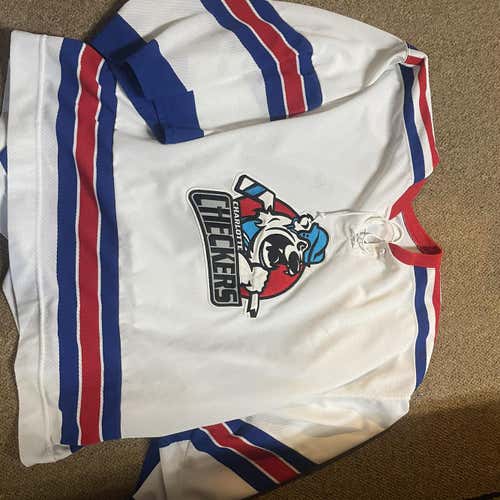 White Adult Goalie Cut Other Pro Stock Jersey