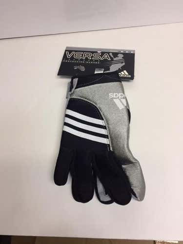 Black New Adidas Versa Women's Lacrosse Gloves Medium