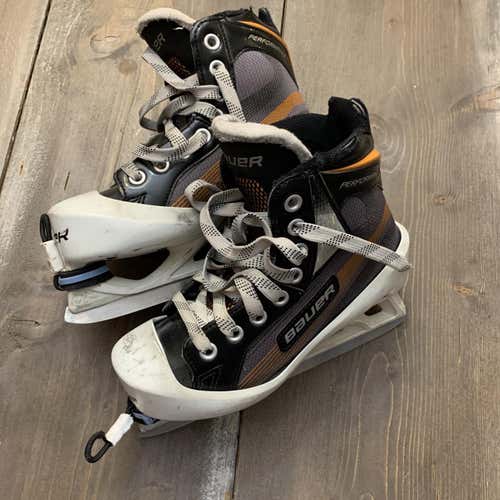 Junior Bauer Performance Regular Width Size 1 Hockey Goalie Skates