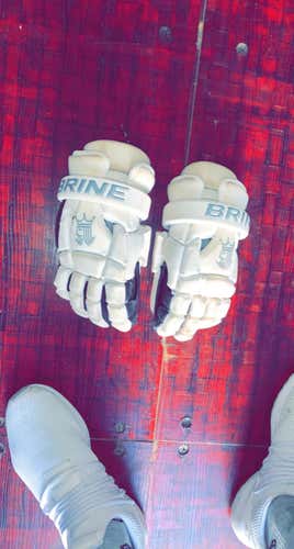 Used Brine King IV Lacrosse Gloves 12"