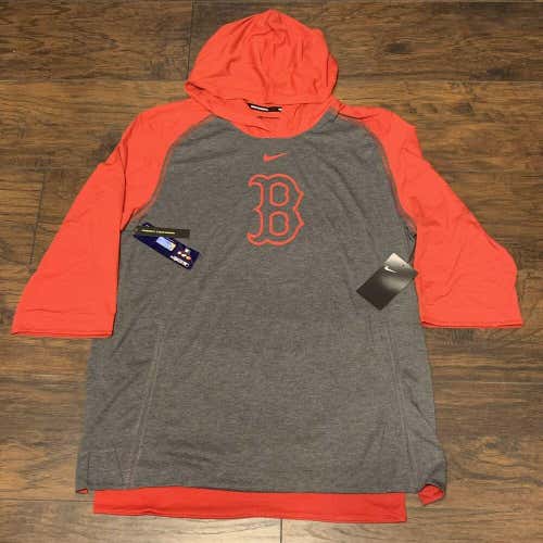 Boston Red Sox Nike MLB Authentic Collection Lightweight Performance Hoodie Sz L