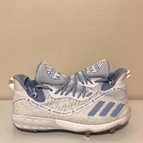 Adidas Icon Boost Iced Out White/Light Blue Men Baseball Cleats Size 13