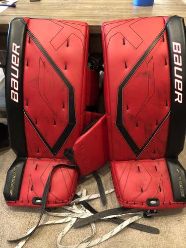 Used Intermediate 27" Bauer Supreme one80 Goalie Leg Pads