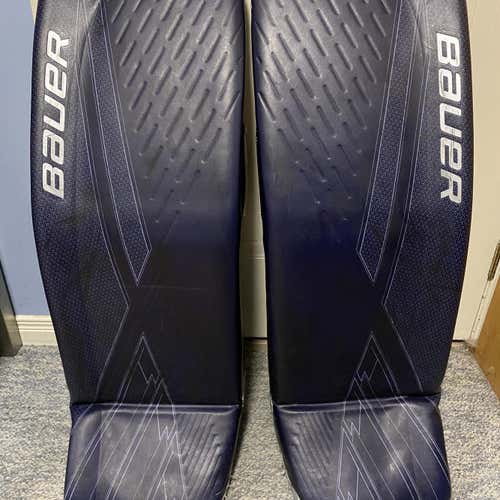 Blue Senior 35" Bauer Ultrasonic Pro Stock Goalie Leg Pads