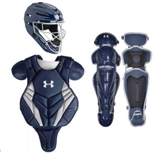 Under Armour Converge Victory Series Catchers Set Navy (Ages 7-9)