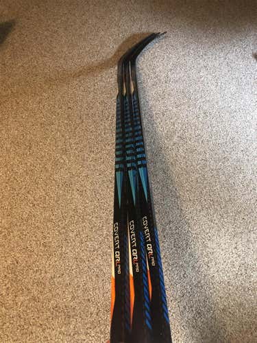 3 Pack Left Handed Warrior Covert Qrl Pro Sticks W03 Curve 75 Flex