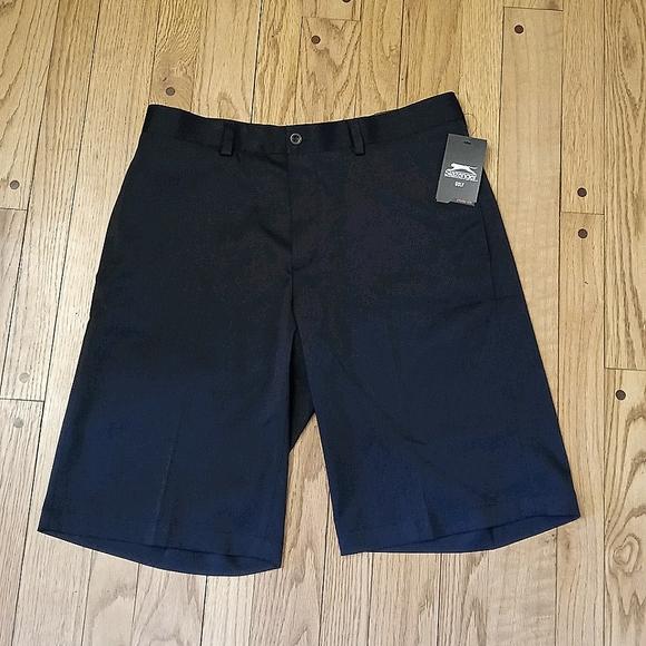NWT SLAZENGER GOLF SAVOIE FF SHORTS 34 HYDRO-DRY