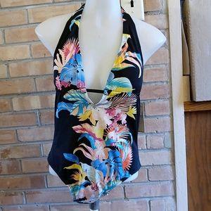 NWT LAUNDRY BY DESIGN ONE-PIECE SWIMSUIT WOMENS S