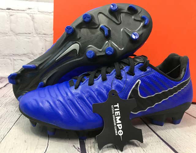 Nike Men’s Leather Legend 7 Pro FG Blue Soccer Cleats Size 5.5 New With Box NWT