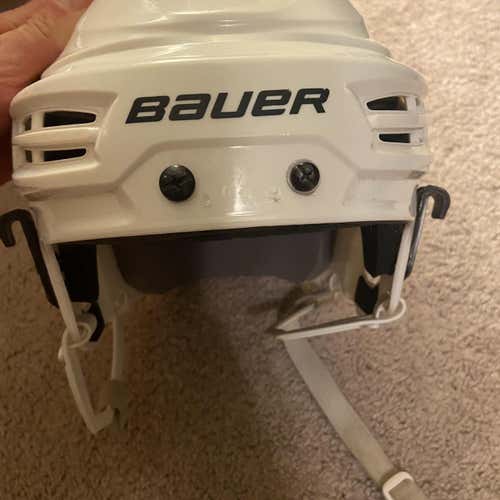 White Used Large Bauer IMS 5.0  Helmet