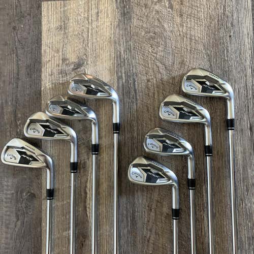Men's Right Handed Apex Forged 19 Stiff Flex Steel Shaft Iron Set