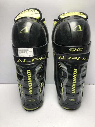 Used Warrior Alpha Qx5 13" Ice Hockey Shin Guards