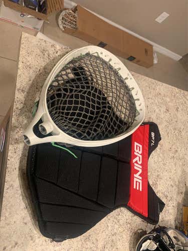 Adult Lacrosse Goalie Chest Protector And Goalie Head !