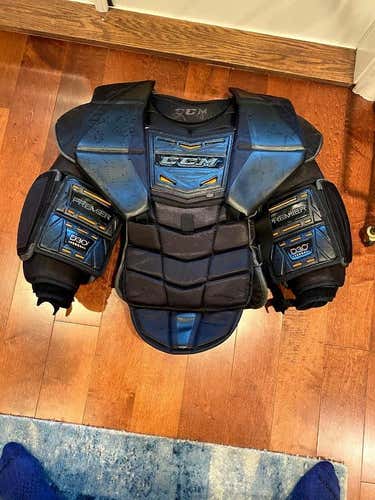 Used Senior XL CCM Premier Pro Chest and Arm Protector Goalie Chest Protector Pro Stock