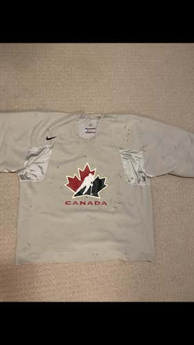 TEAM CANADA OFFICIAL Goalie Cut Nike Pro Stock Jersey