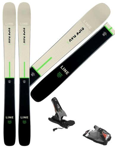 LINE 2021 SICK DAY 104 179CM ALL MTN SKIS W/ BINDINGS, NEW