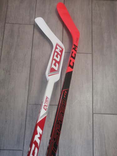 @Konafox 2 Mini Sticks Goalie & Player left handed CCM Jetspeed FT3 Mini Hockey Stick