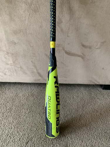 Used Kid Pitch (9YO-13YO) USSSA Certified 2018 Rawlings Composite Quatro Bat (-10) 18 oz 28"