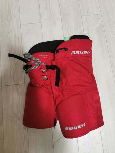 Red Used Junior XL Bauer Nexus N9000 Hockey Pants