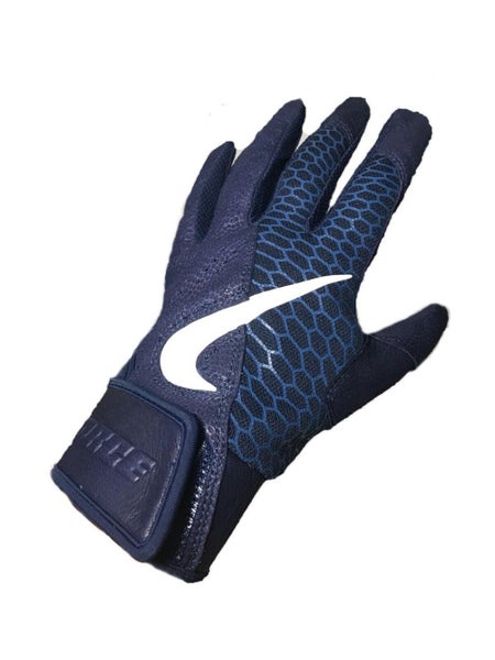 NWT $65 Nike Force Elite Baseball Batting Gloves royal/white Size L/large  Brand New