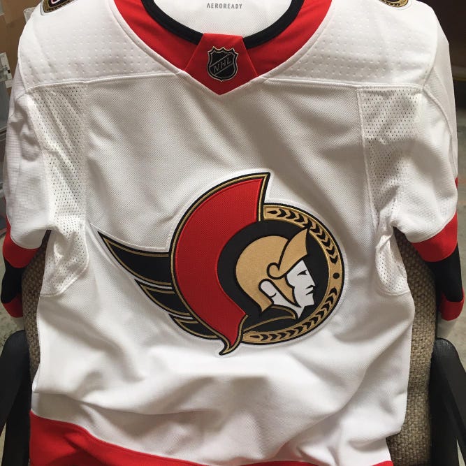 Ottawa Senators Away Adult Size 46 Adidas  Jersey-NWT