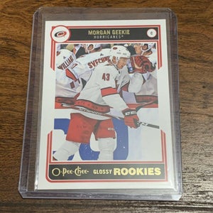 Morgan Geekie Carolina Hurricanes 2020-21 UDS1 O Pee Chee Glossy Rookie #R-6