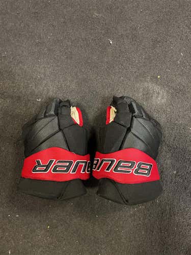Red Senior Bauer Vapor Pro Team 14" Pro Stock Gloves
