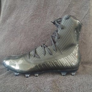 Black New Men's Size 10 (Women's 11) Molded Cleats Under Armour High Top