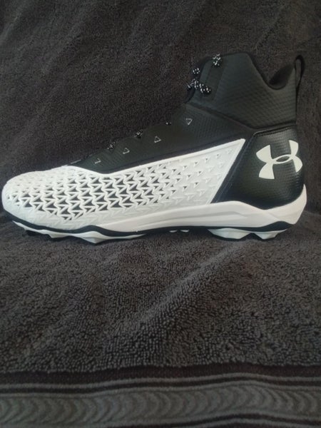 Black New Men's Size 12.5 (Women's 13.5) Molded Cleats Under Armour Low Cut