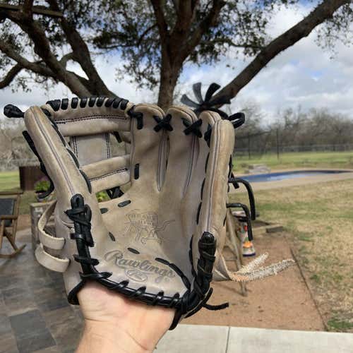 Gray High School/College Infield Heart of the Hide 11.25" Baseball Glove