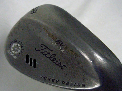 Titleist Vokey Spin Milled SM4 Lob Wedge 58* 12* (TOUR ISSUE, Chrome Finish) LW
