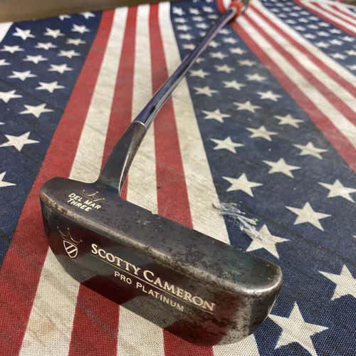 Used Men's RH Scotty Cameron Pro Platinum Del Mar Three Putter-157041