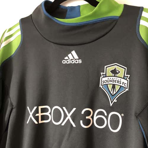 Seattle Sounder FC Warm Up Black Adult XL Adidas Jumper