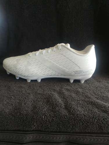 White New Men's Size 10 (Women's 11) Molded Cleats Under Armour Low Cut