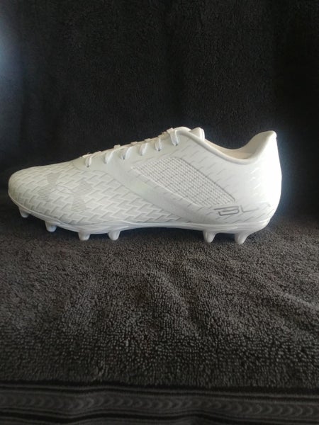White New Men's Size 10 (Women's 11) Molded Cleats Under Armour Low Cut