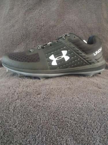 Black New Men's Size 12 (Women's 13) Metal Under Armour Low Cut