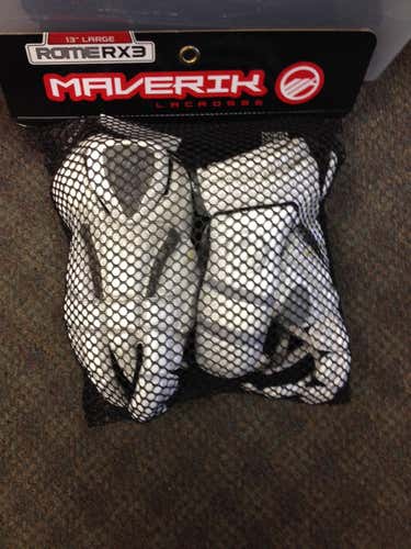 White maverick RX3 Goalie Gloves 13" - New
