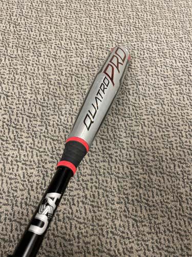 Kid Pitch (9YO-13YO) Composite Quatro Pro (-8) 23 oz 31" Bat